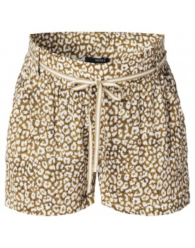 Umstandsshorts Leopard - Leopardenmuster, einen elastischen Bund mit Gürtelschlaufen und eine Kordel