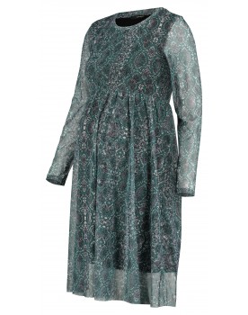 Supermom Kleid Snake Schlangen-Print Netzstoff Umstands-Kleid S1039